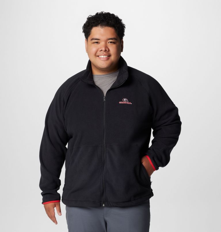herre collegiate flanker iv fleecejakke – georgia – stor