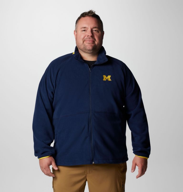 herre collegiate flanker iv fleecejakke – michigan – stor