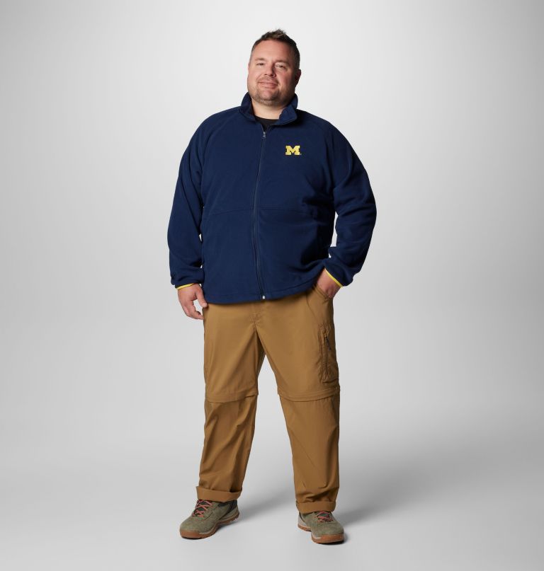 herre collegiate flanker iv fleecejakke – michigan – stor