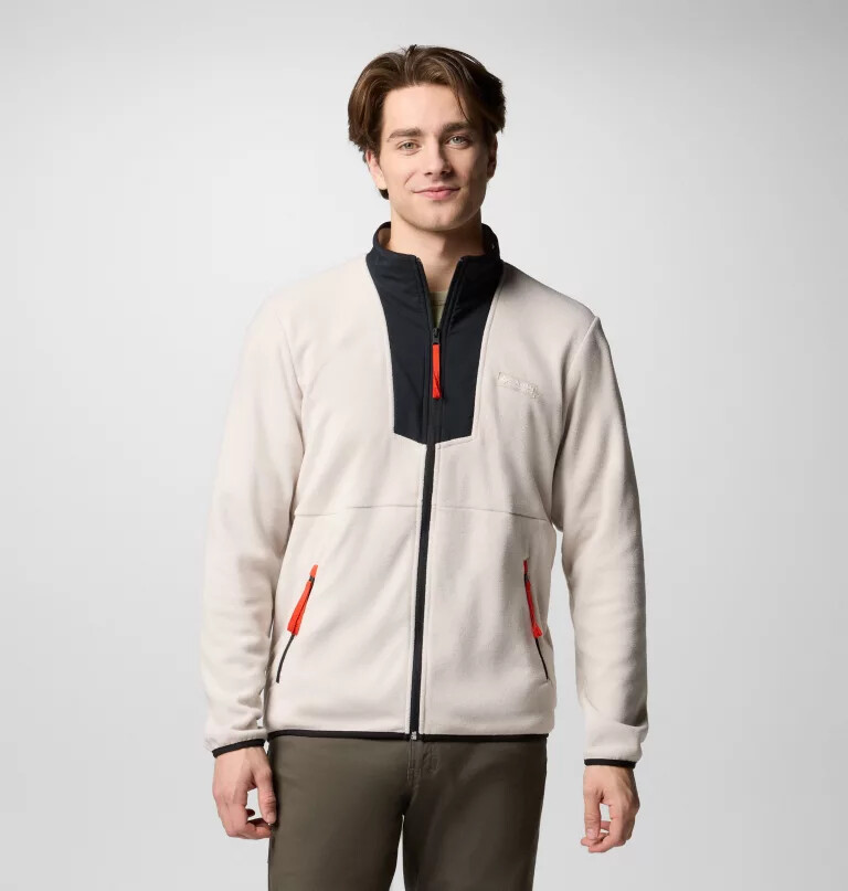herre sequoia grove fleece med glidelås