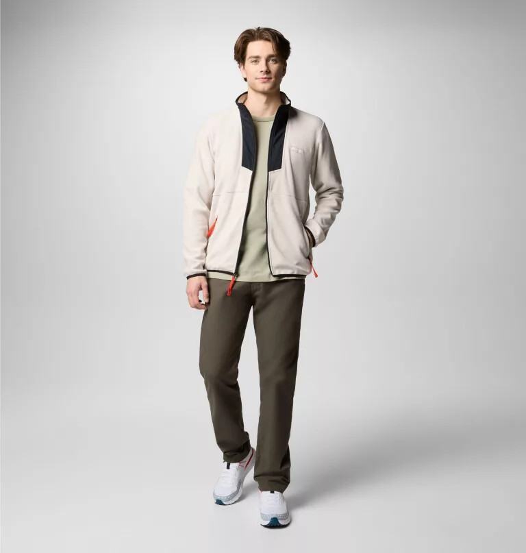 herre sequoia grove fleece med glidelås