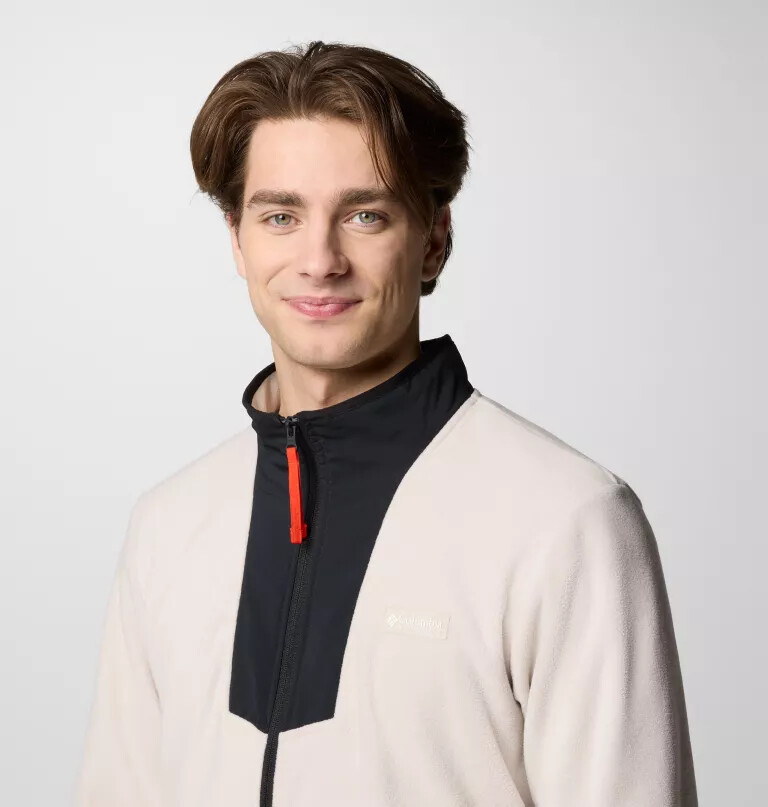 herre sequoia grove fleece med glidelås