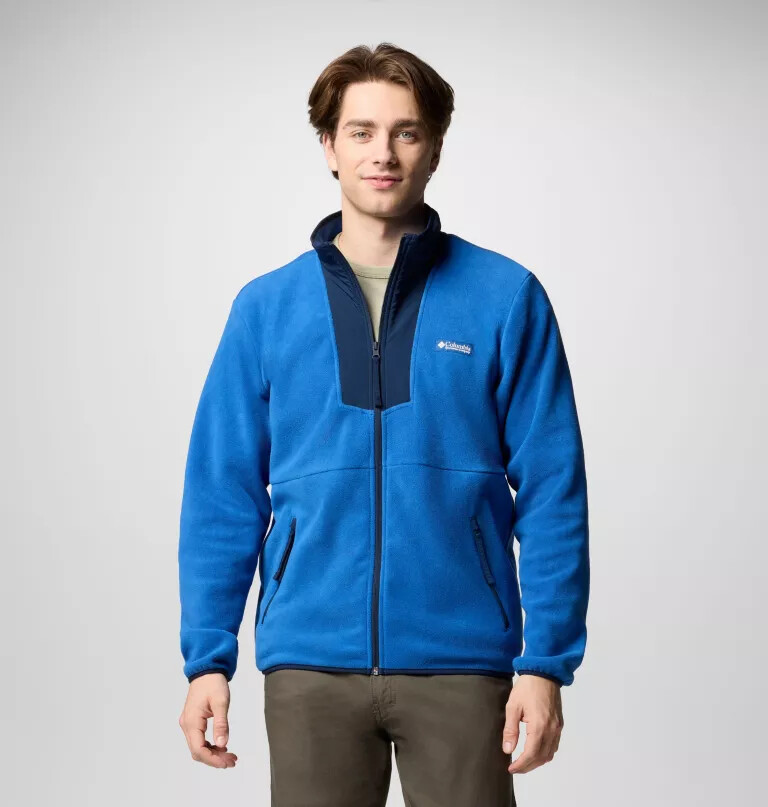 herre sequoia grove fleece med glidelås