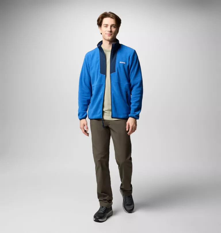 herre sequoia grove fleece med glidelås
