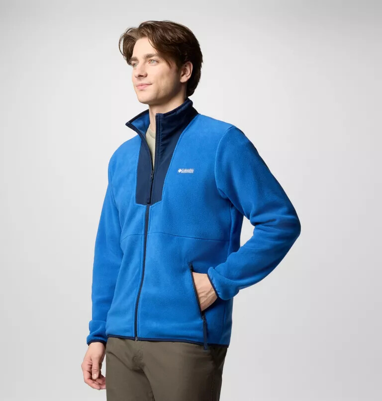 herre sequoia grove fleece med glidelås