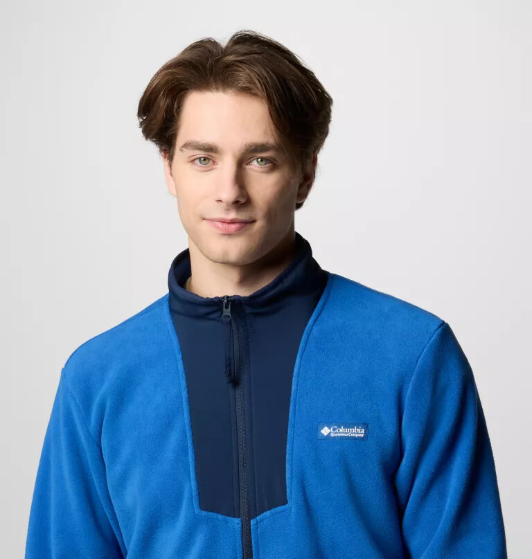 herre sequoia grove fleece med glidelås