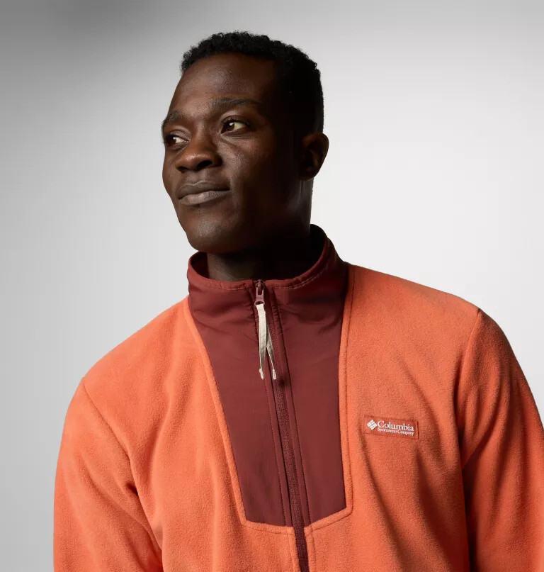herre sequoia grove fleece med glidelås