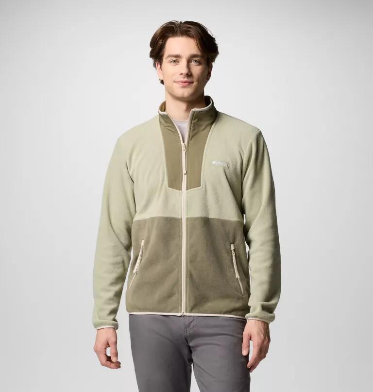 herre sequoia grove fleece med glidelås