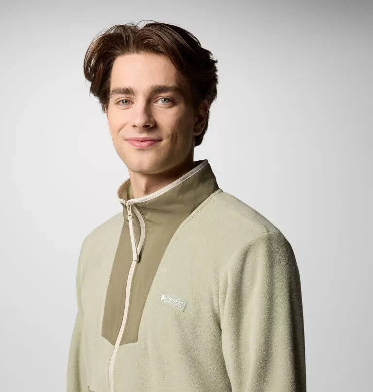 herre sequoia grove fleece med glidelås