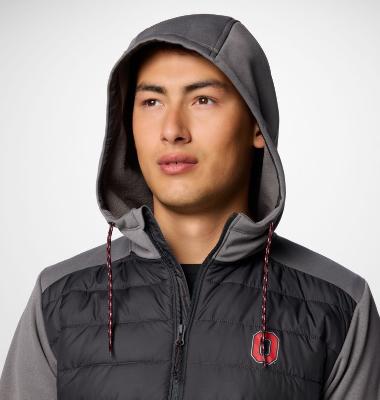 herre collegiate out-shield hybrid hettegenser – ohio state