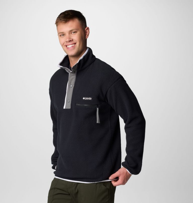 herre helvetia ii half snap fleece-genser