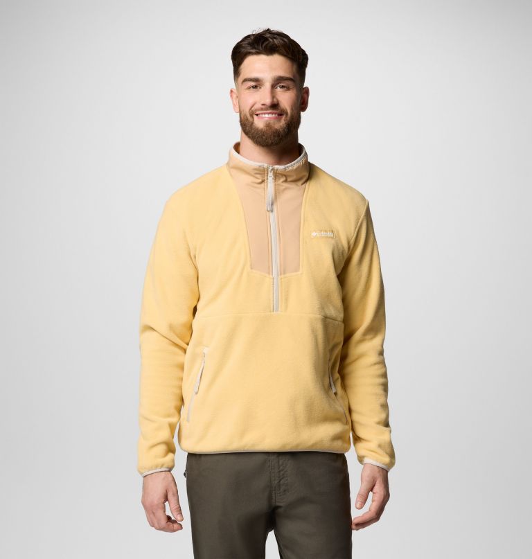 herre sequoia grove fleece med kort glidelås