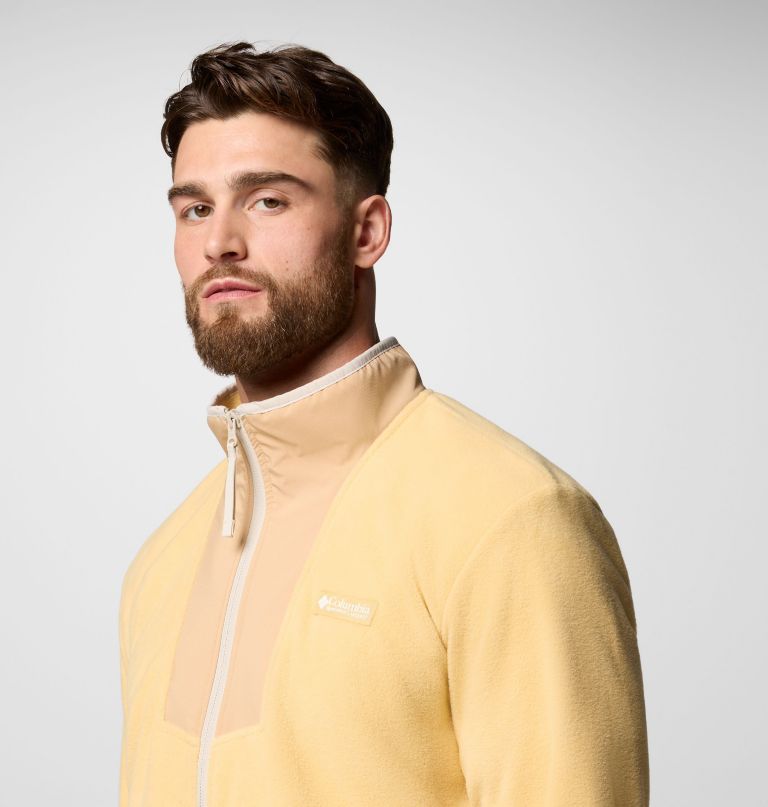herre sequoia grove fleece med kort glidelås
