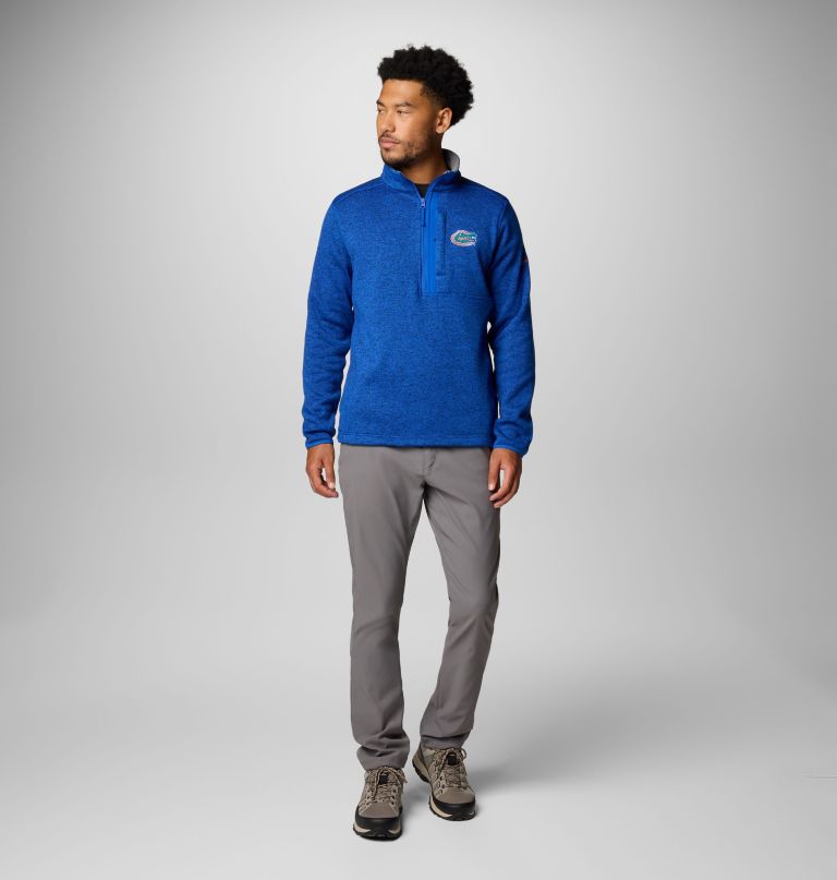 herre college genser weather fleece half zip genser – florida