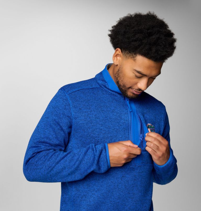 herre college genser weather fleece half zip genser – florida