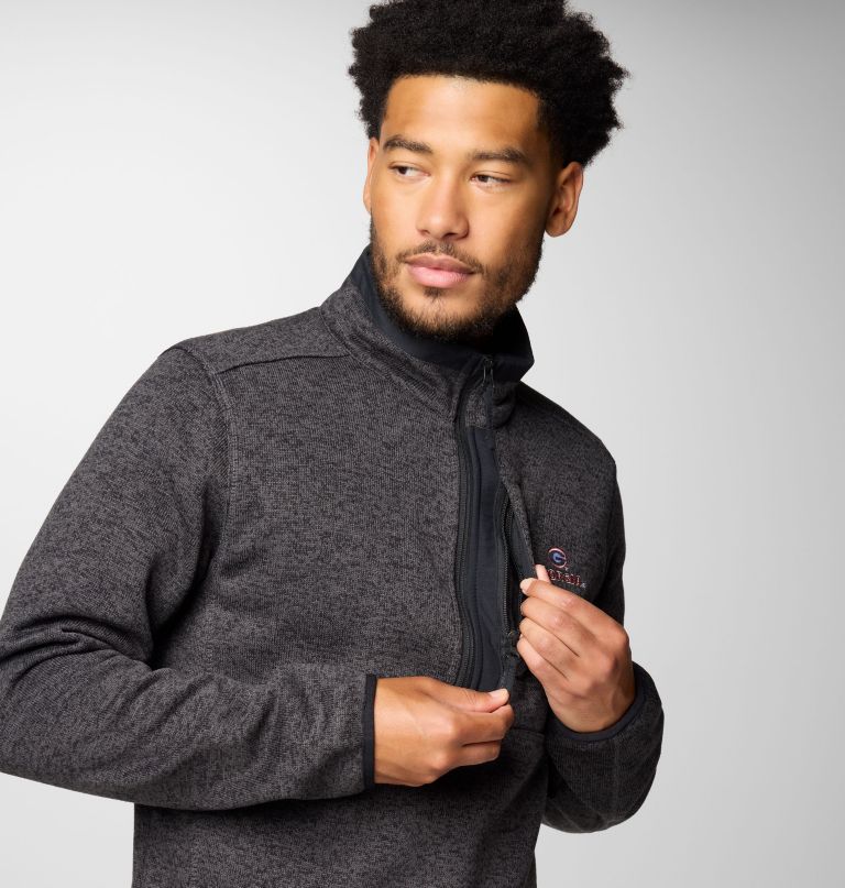 herre college genser weather fleece half zip – georgia