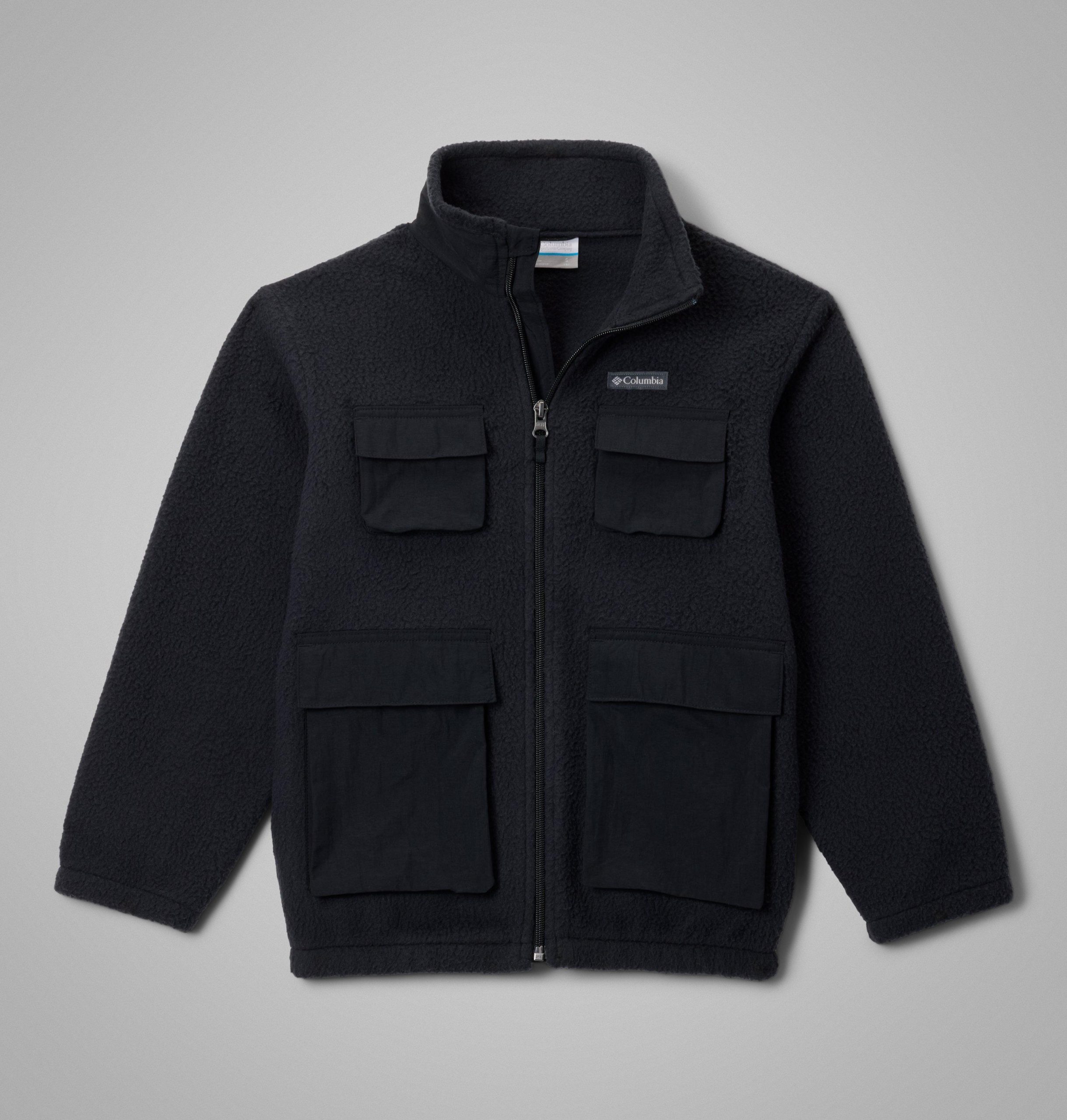 jasper ridge pebbled fleece full zip jakke til barn