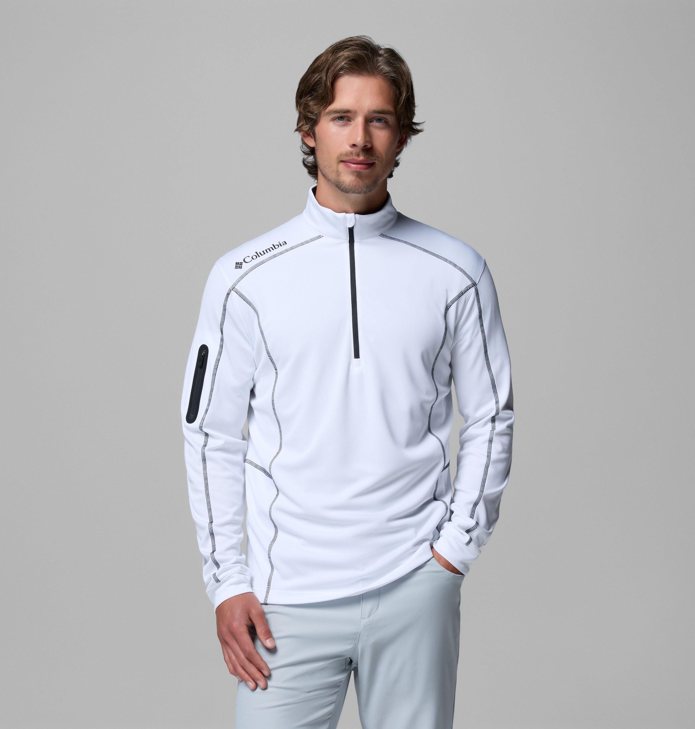 herre shotgun quarter zip golfgenser