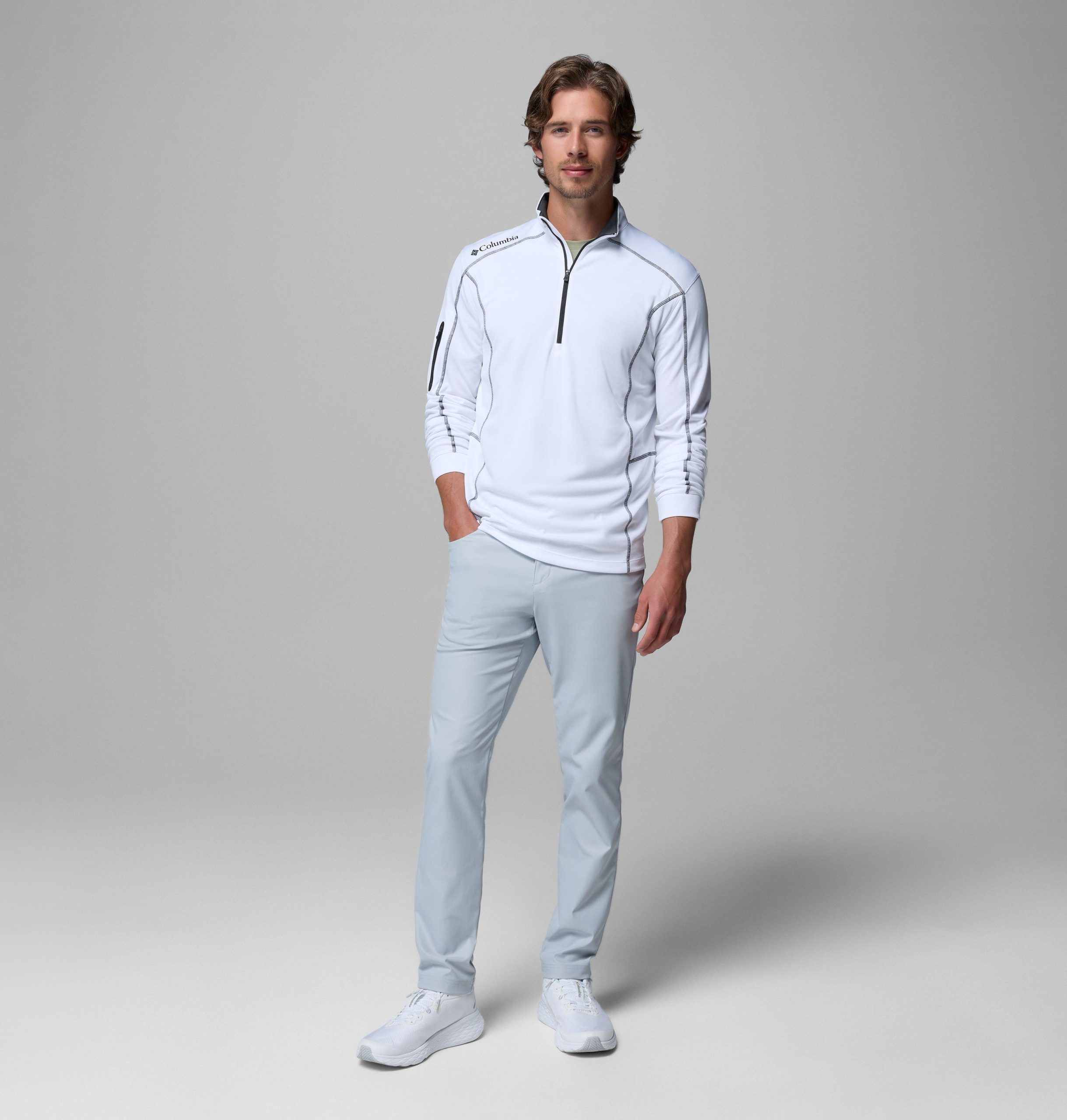 herre shotgun quarter zip golfgenser
