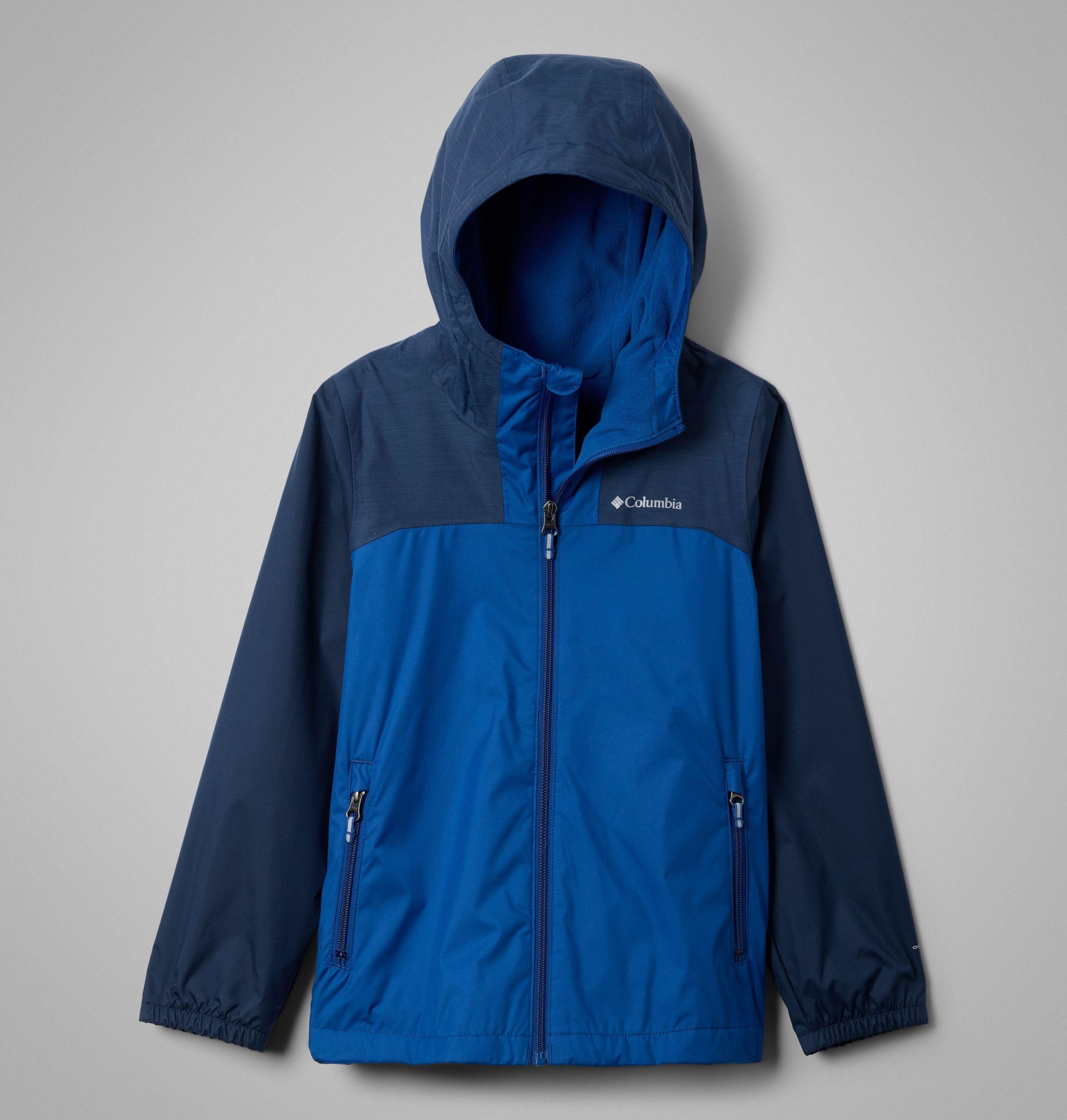 guttejakke med fleecefôr rainy trails iii