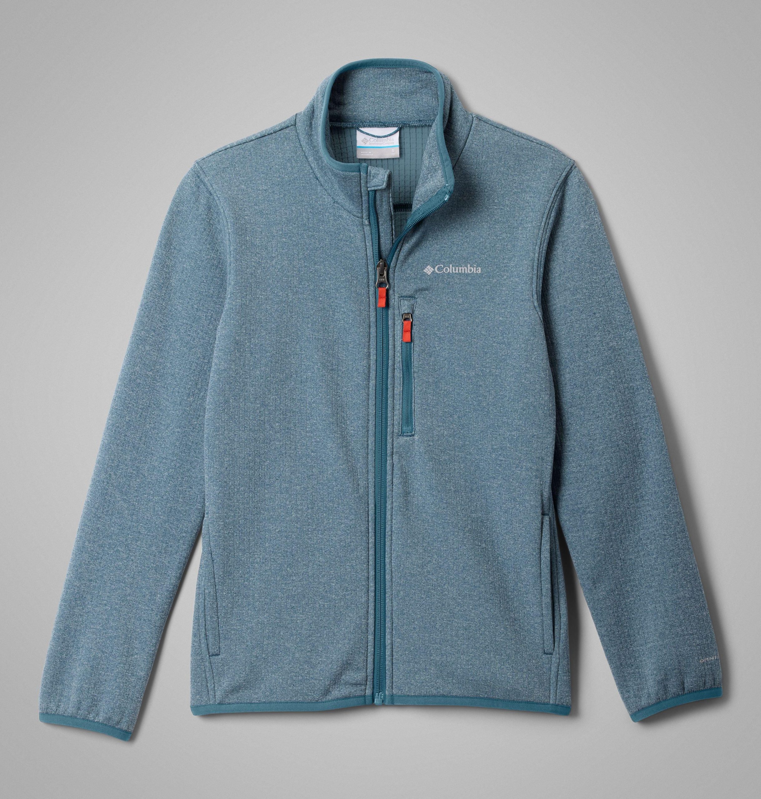 barnas essential hike grid fleece full zip