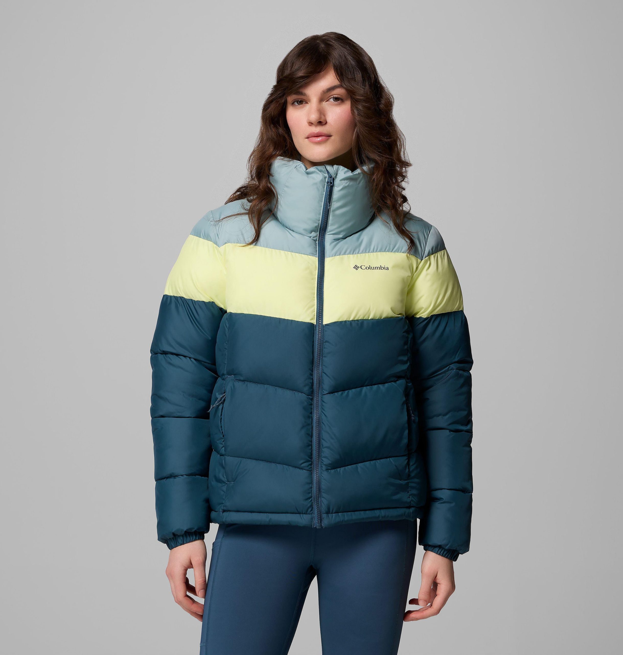 dame puffect ii colorblock jakke