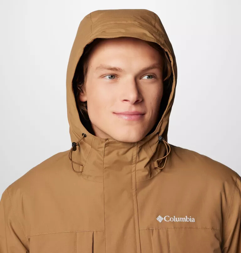 landroamer sherpa-fôret jakke for menn