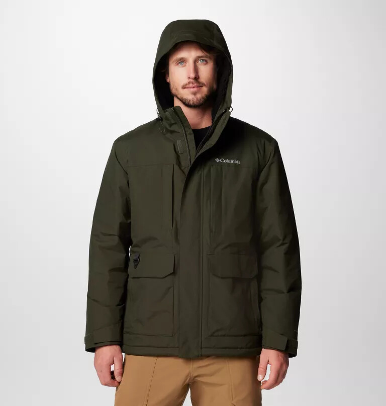 landroamer sherpa-fôret jakke for menn