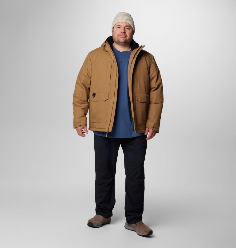landroamer sherpa-fôret jakke for menn - stor