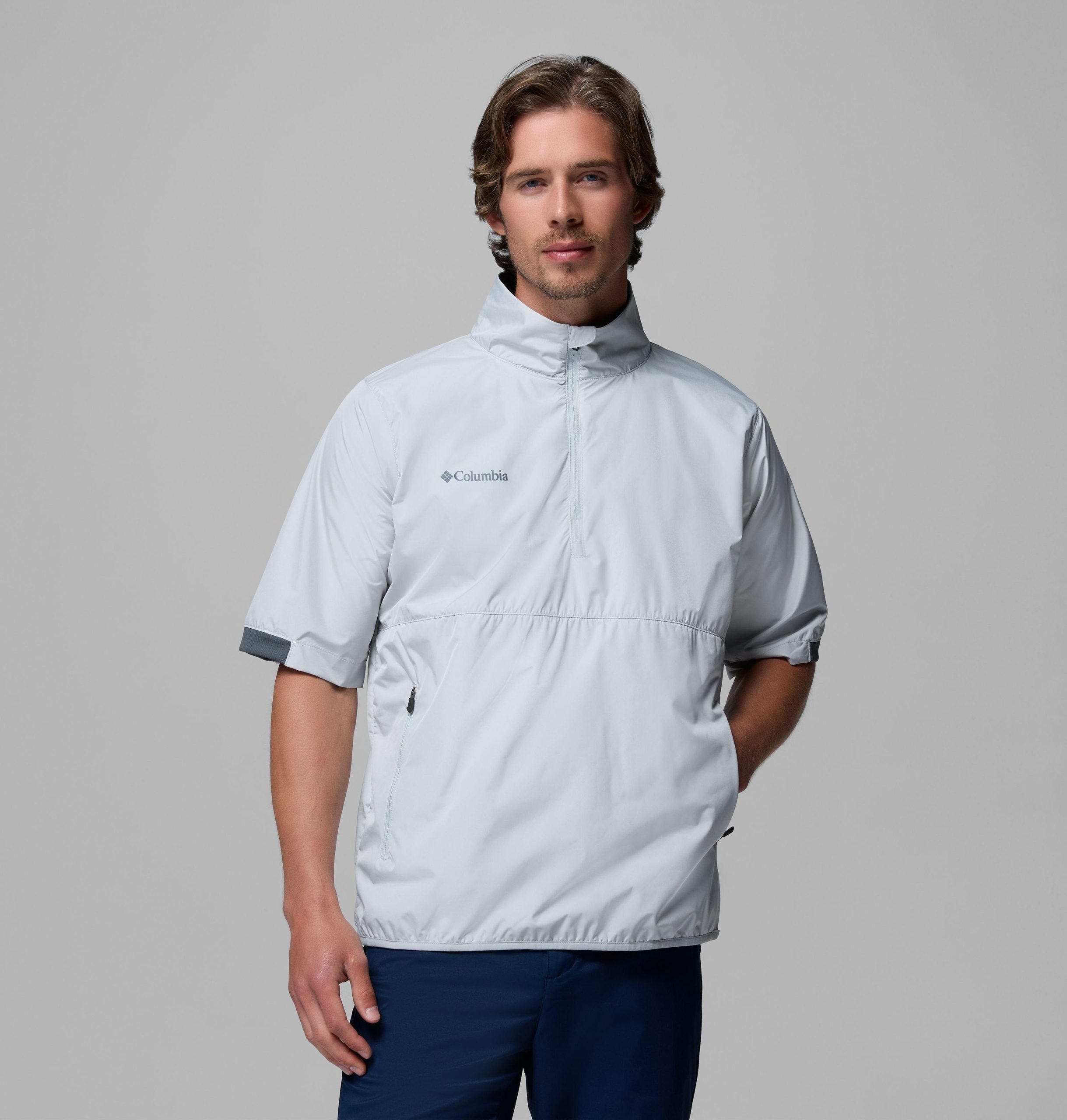 menn big shot golf pullover windbreaker
