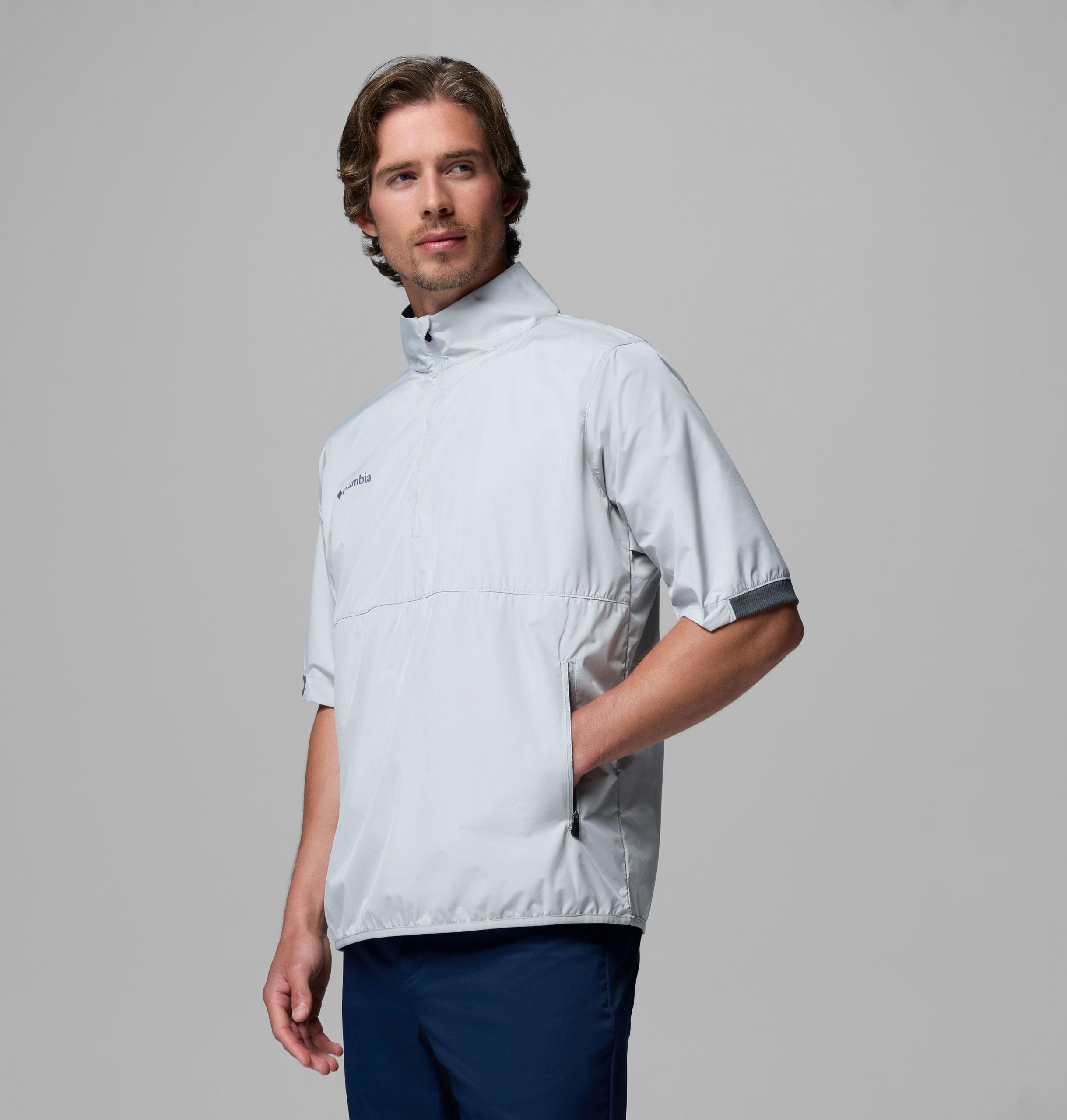 menn big shot golf pullover windbreaker