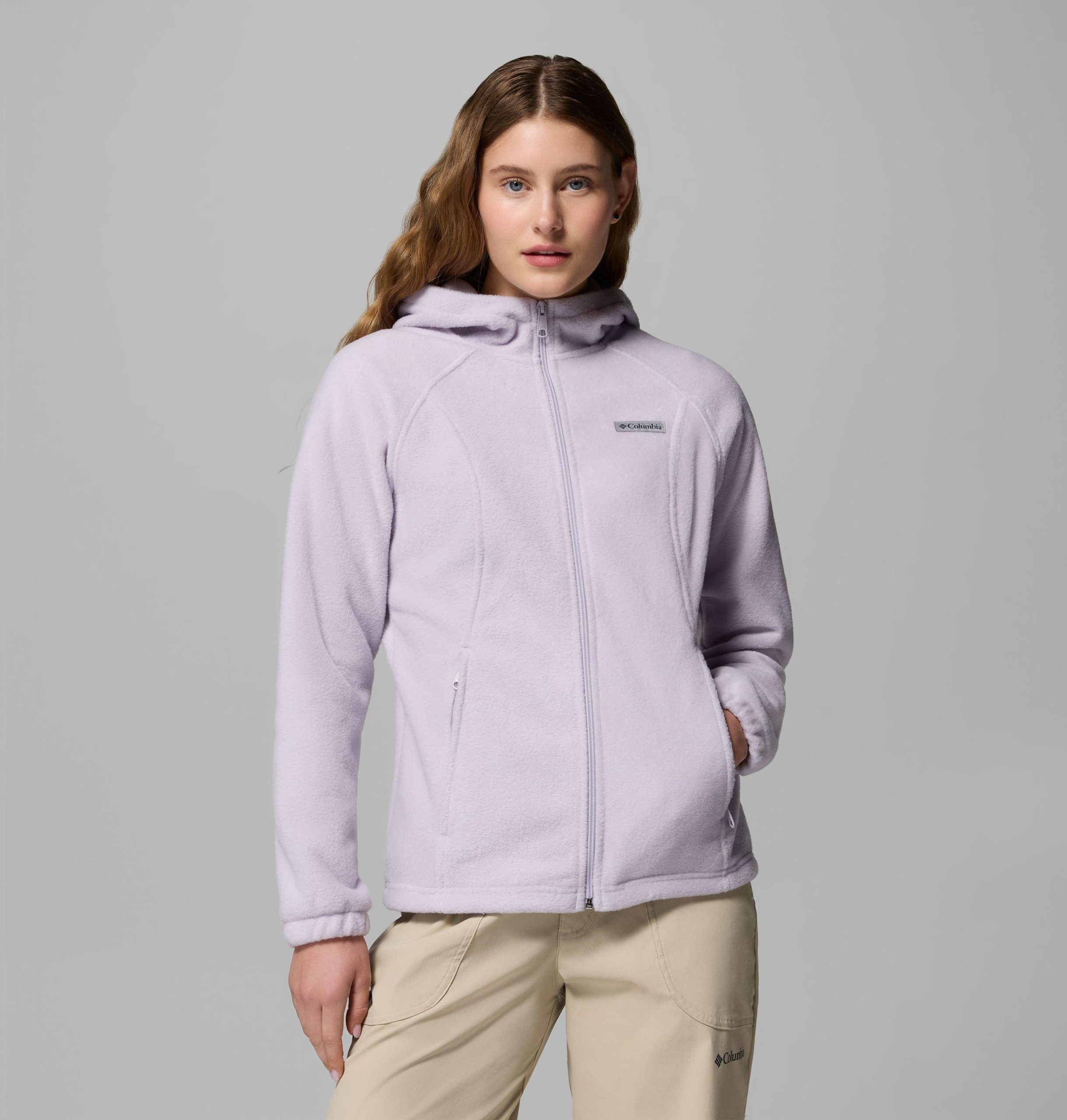 benton springs fleece-hettegenser med glidelås til dame