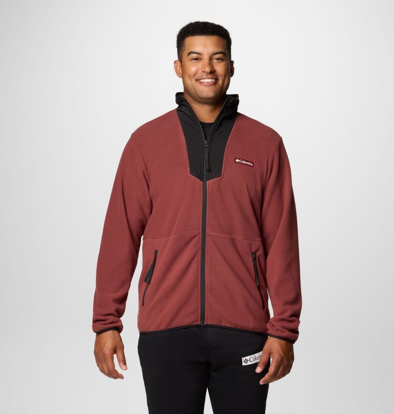 herre sequoia grove fleece med glidelås