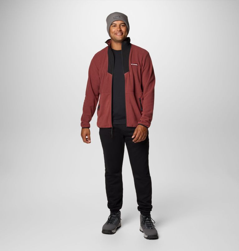 herre sequoia grove fleece med glidelås