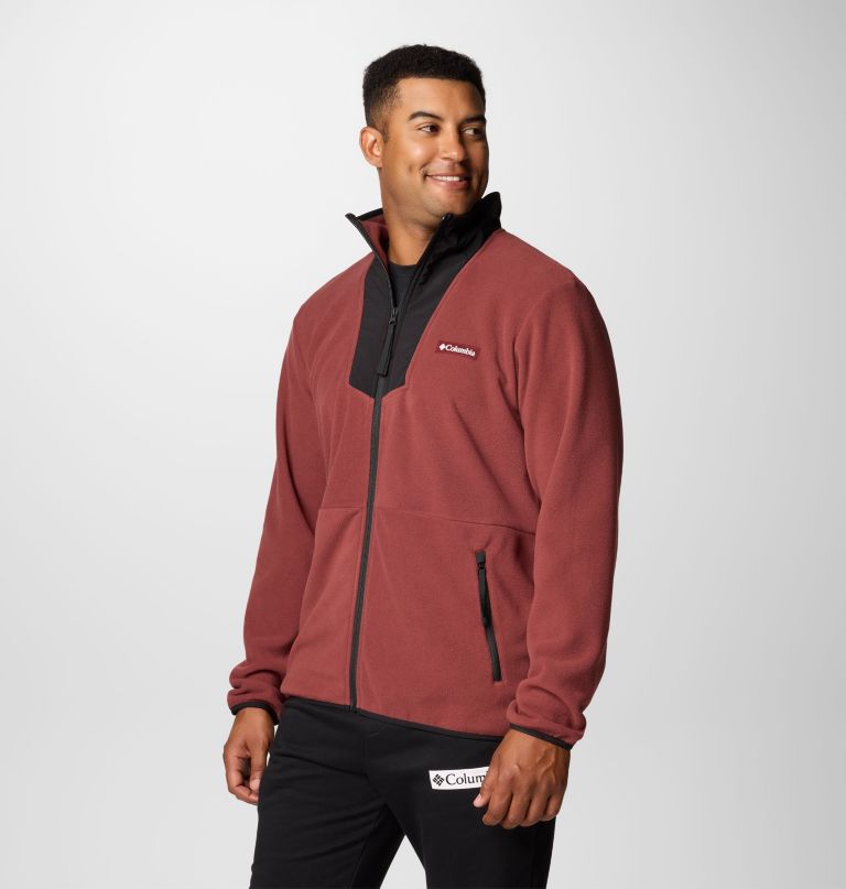 herre sequoia grove fleece med glidelås