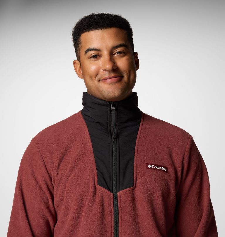herre sequoia grove fleece med glidelås