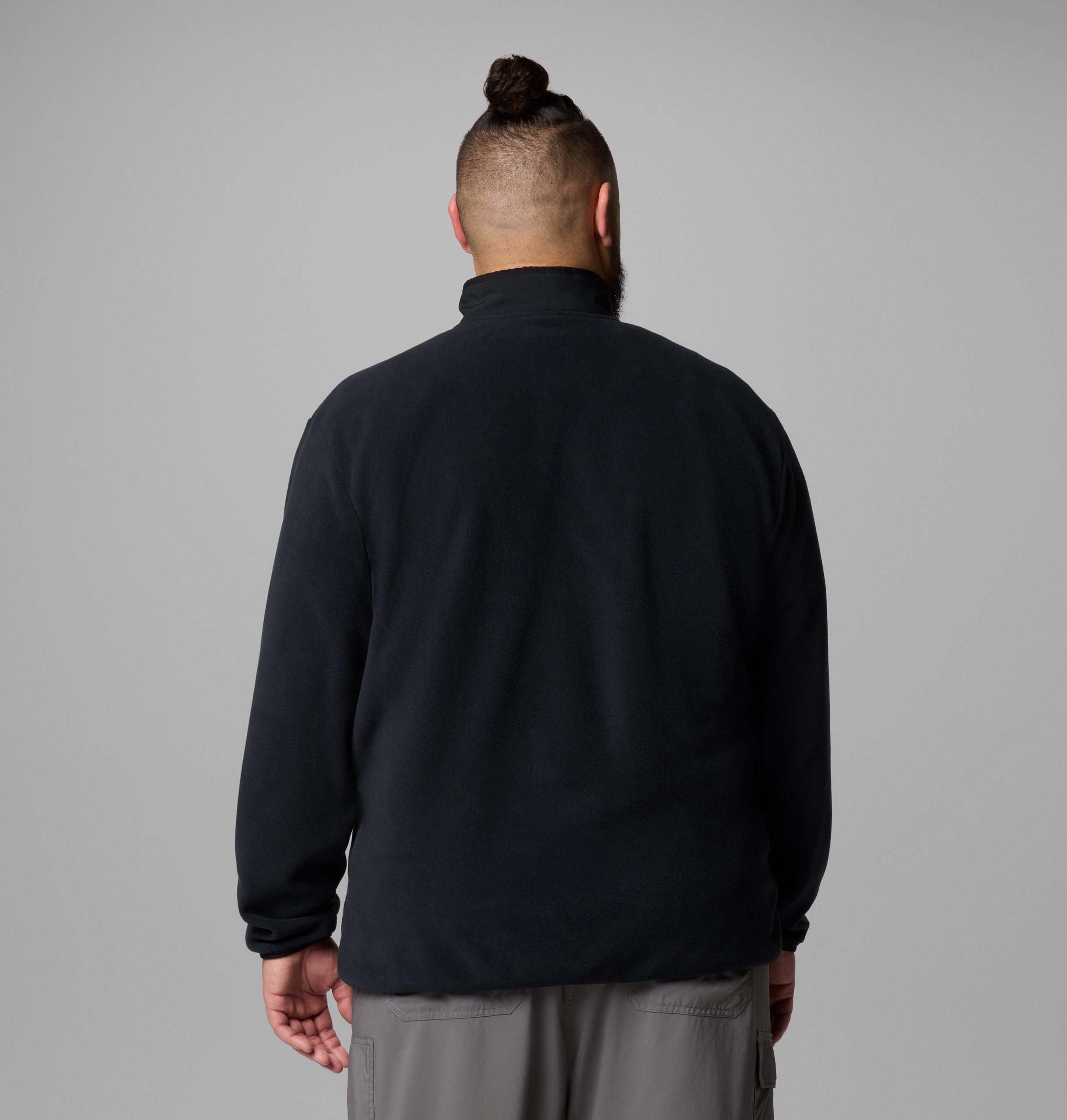 herre sequoia grove fleece med halv glidelås – stor