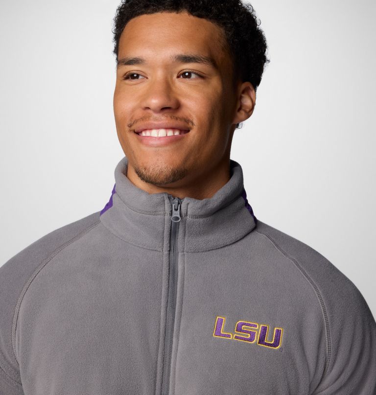 herre collegiate flanker iv fleecejakke – lsu