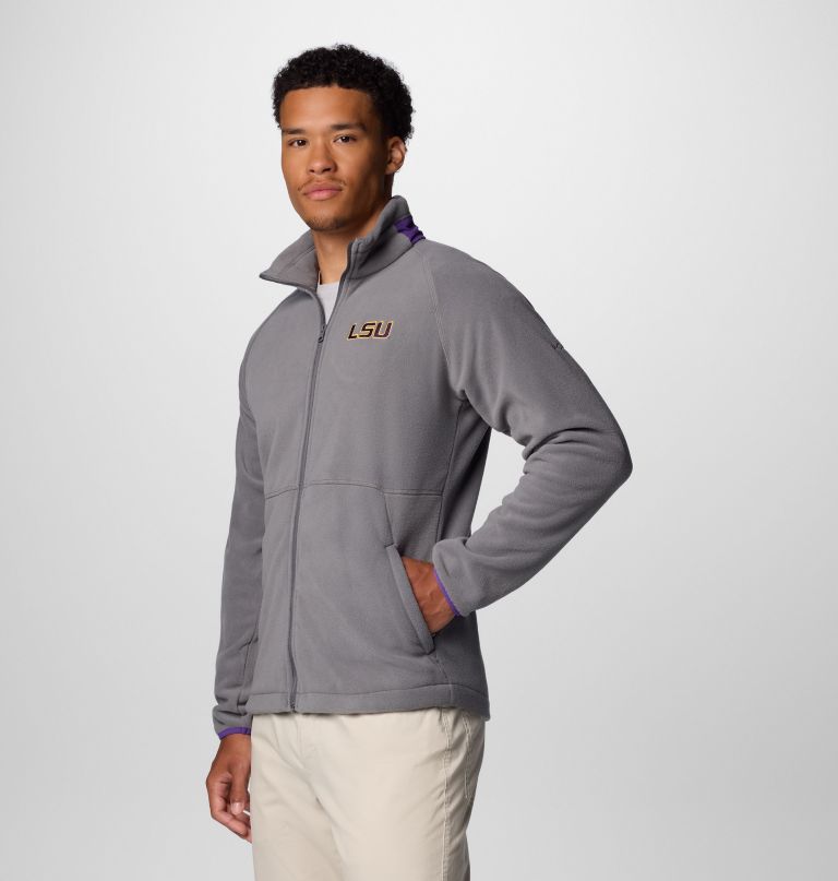 herre collegiate flanker iv fleecejakke – lsu