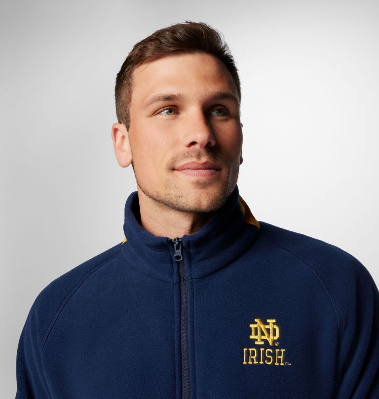 herre collegiate flanker iv fleecejakke – notre dame
