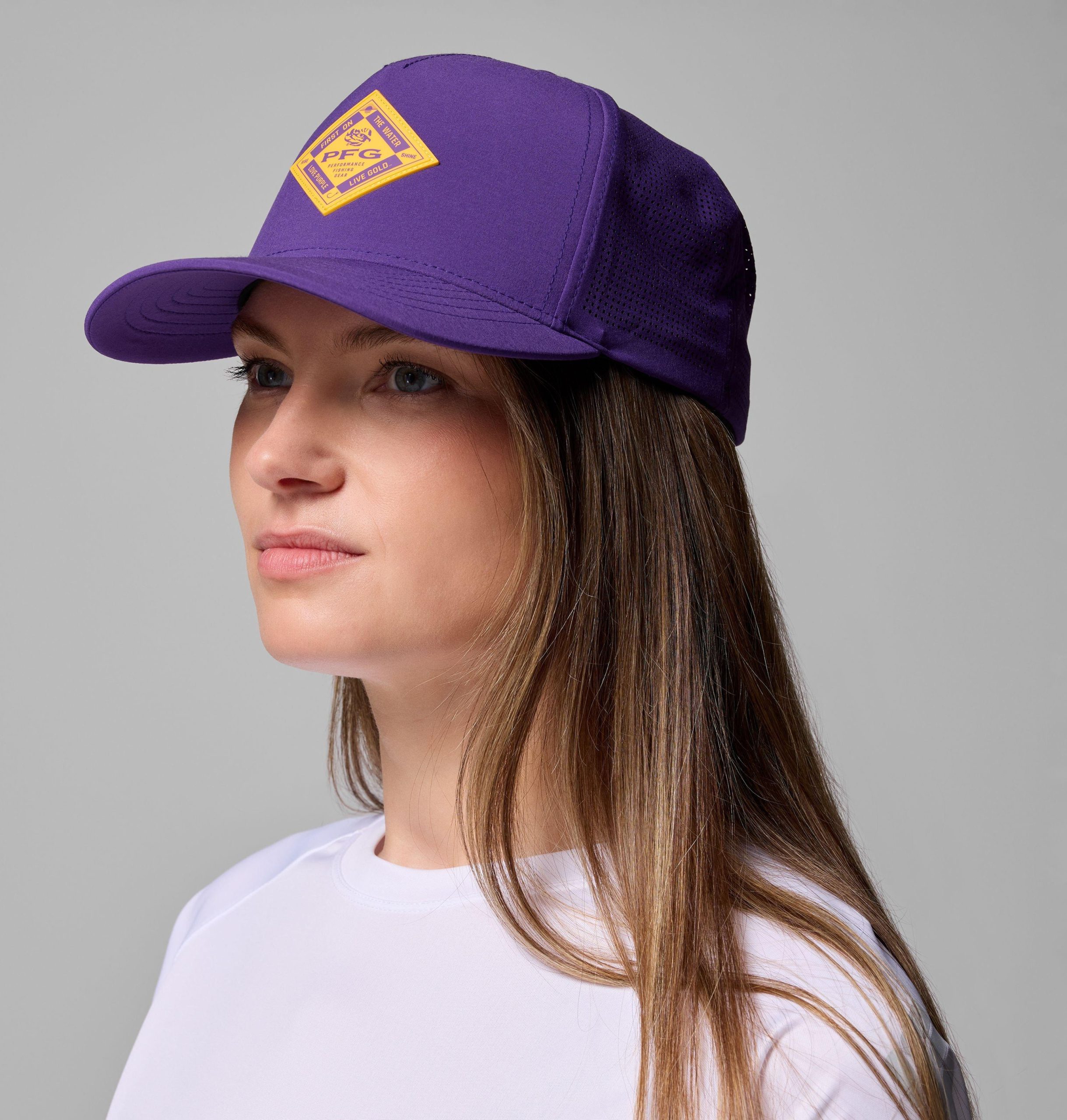 collegiate pfg elite 3d stretch snap back – lsu