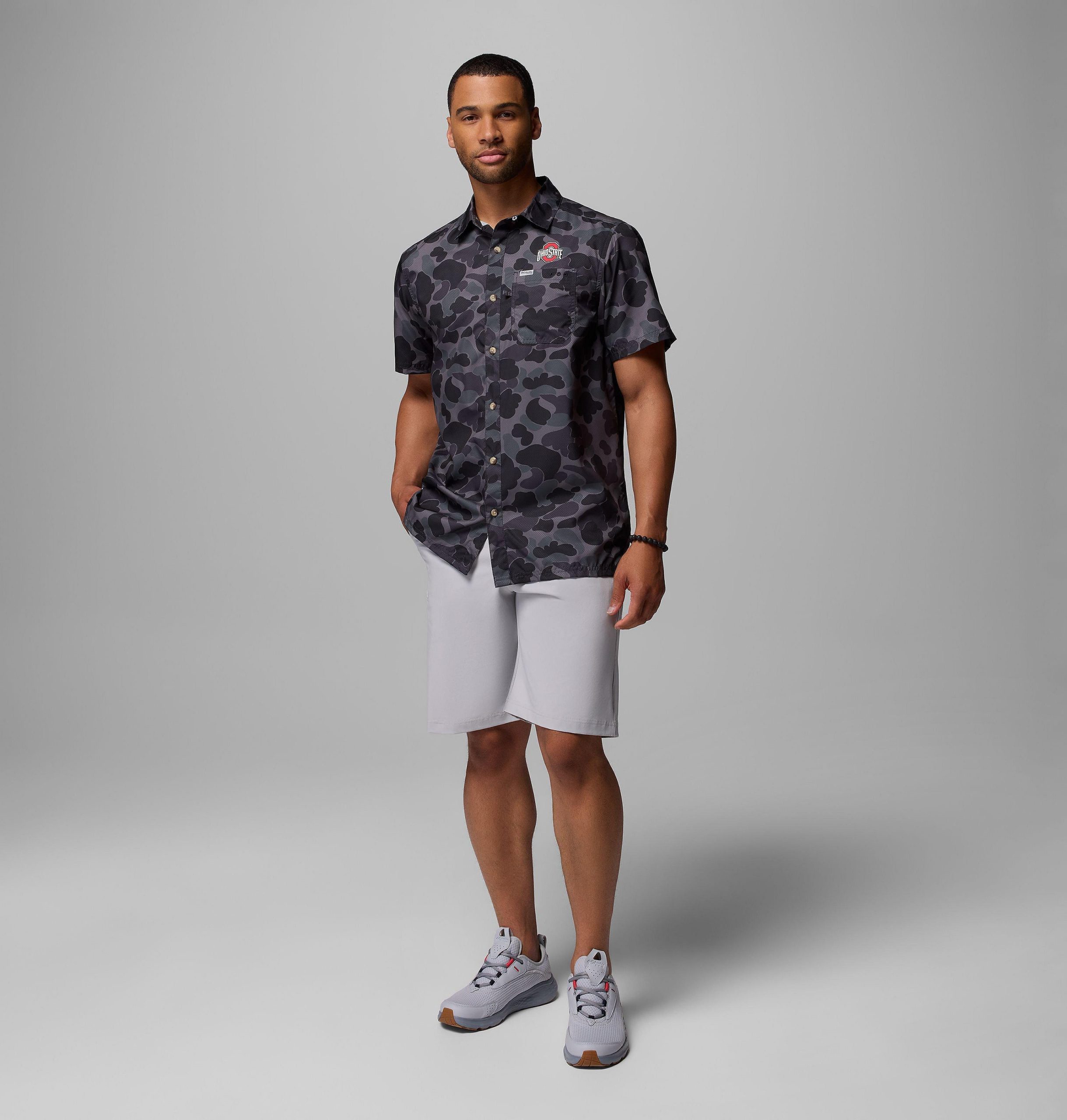 herre collegiate pfg super slack tide-skjorte – ohio state