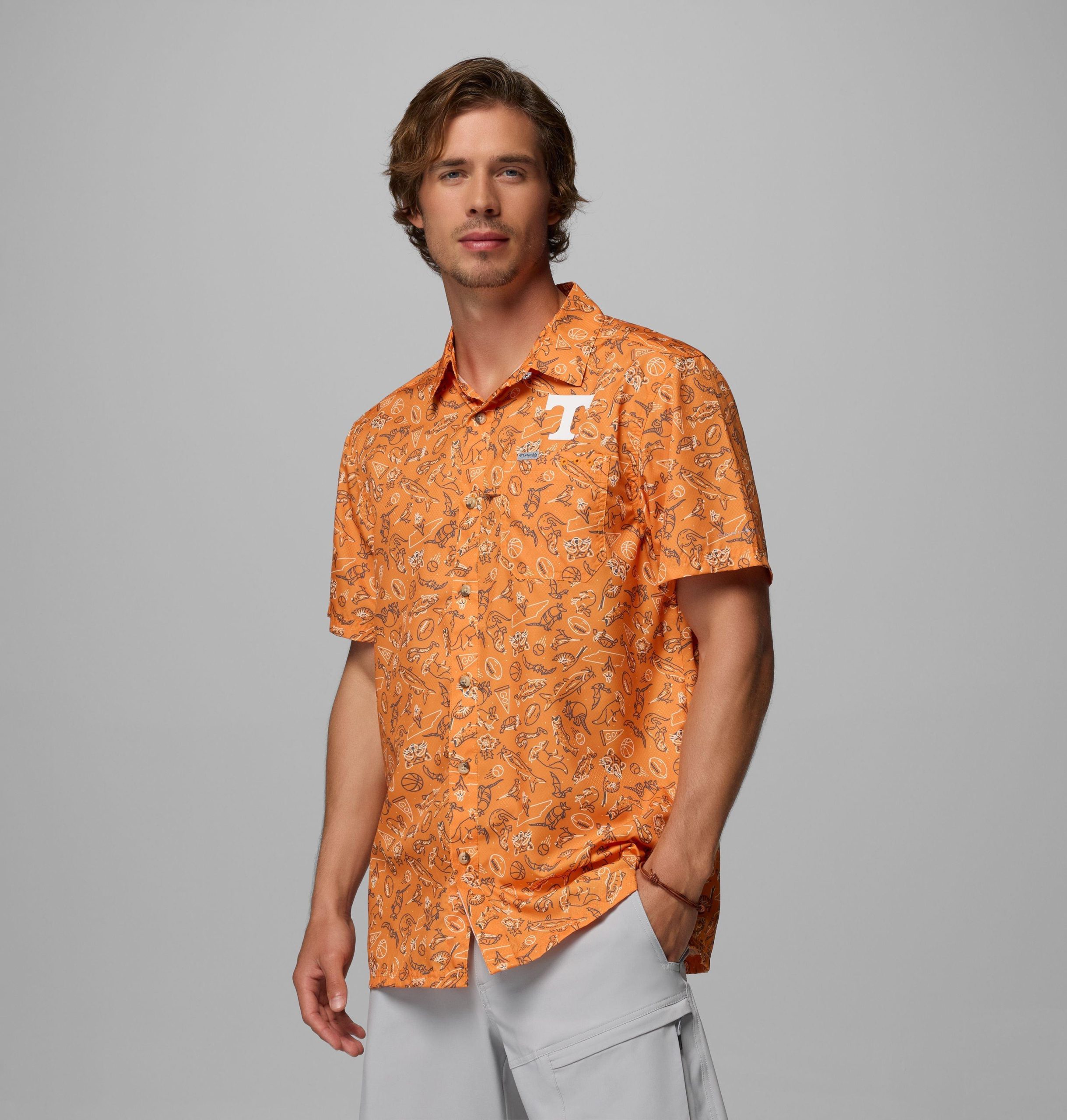 herre collegiate pfg super slack tide-skjorte – tennessee