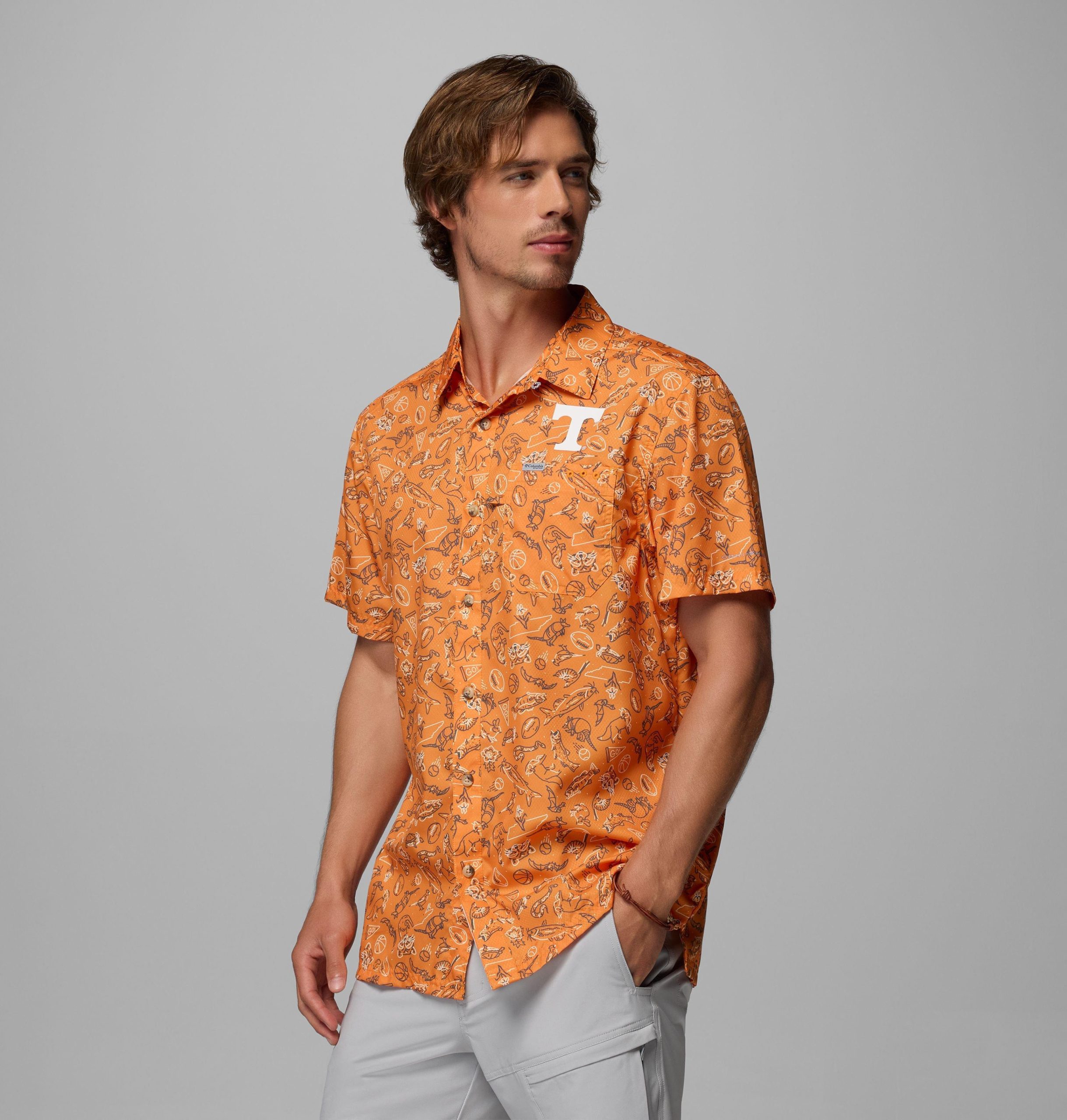 herre collegiate pfg super slack tide-skjorte – tennessee