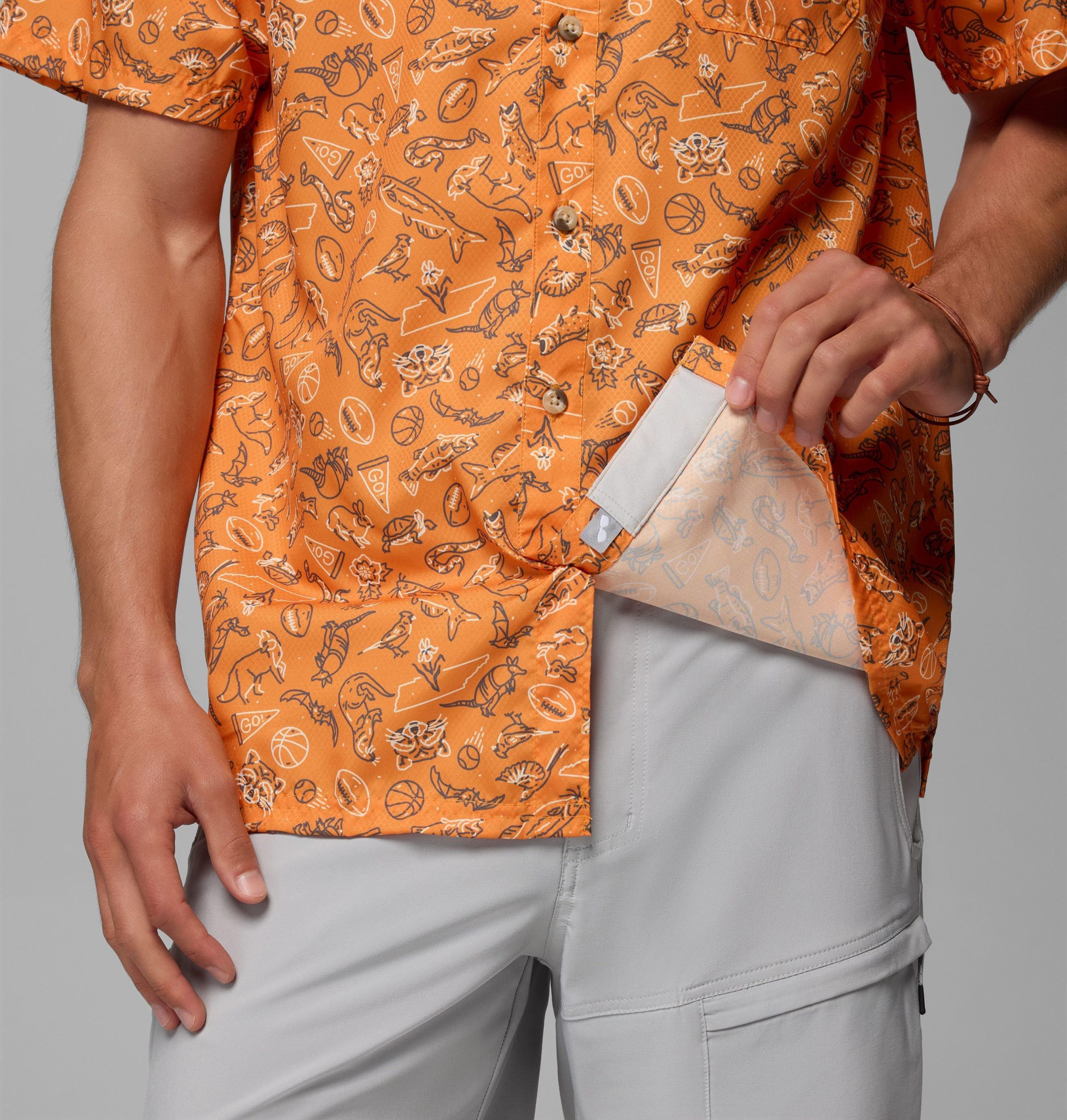 herre collegiate pfg super slack tide-skjorte – tennessee