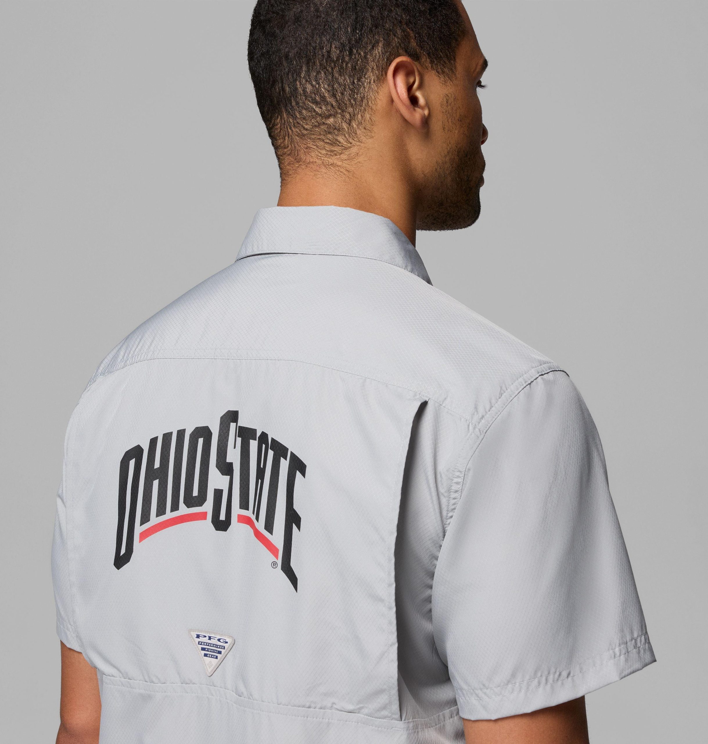 herre collegiate pfg slack tide camp-skjorte – ohio state