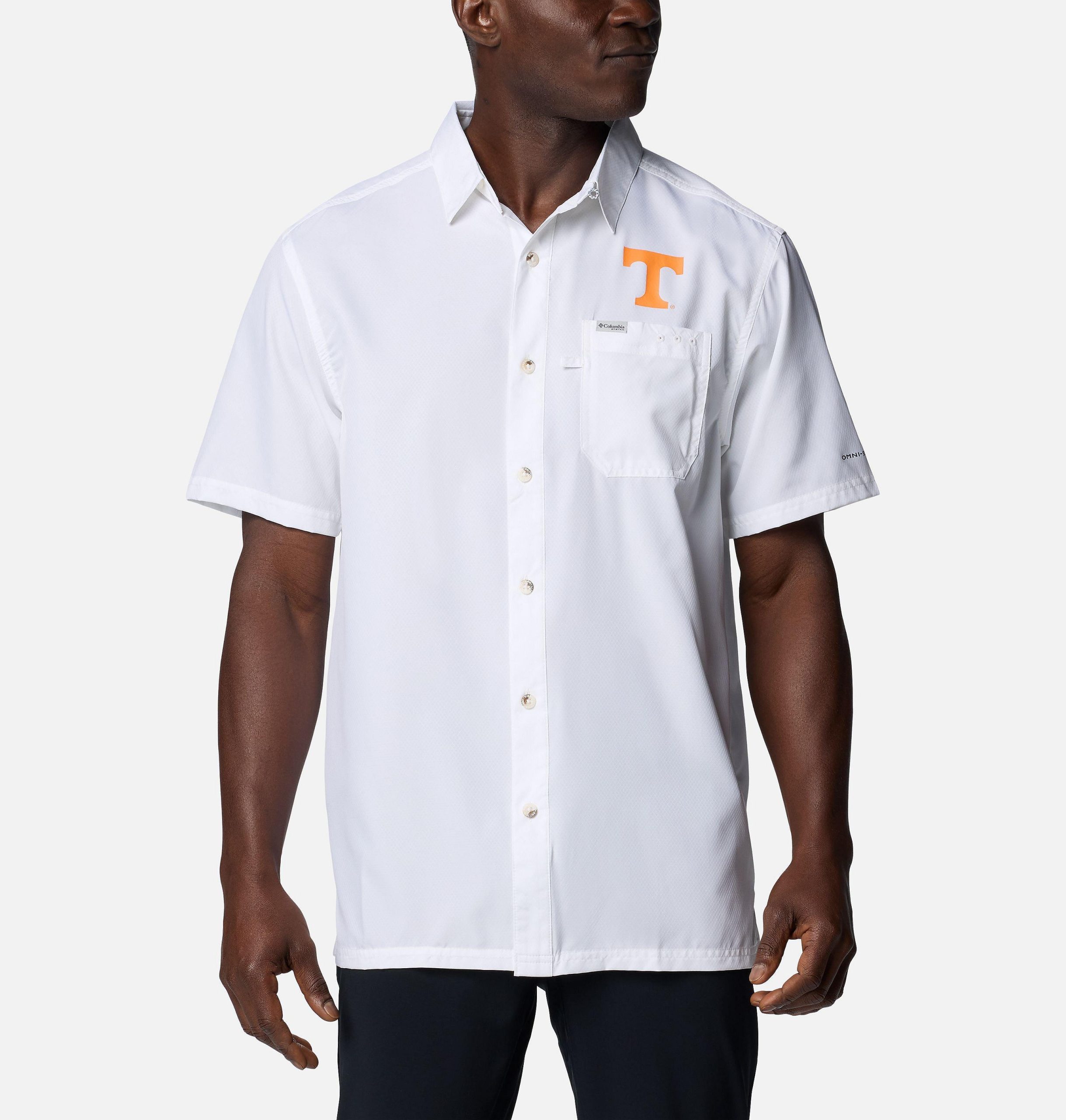 herre collegiate pfg slack tide camp-skjorte – tennessee