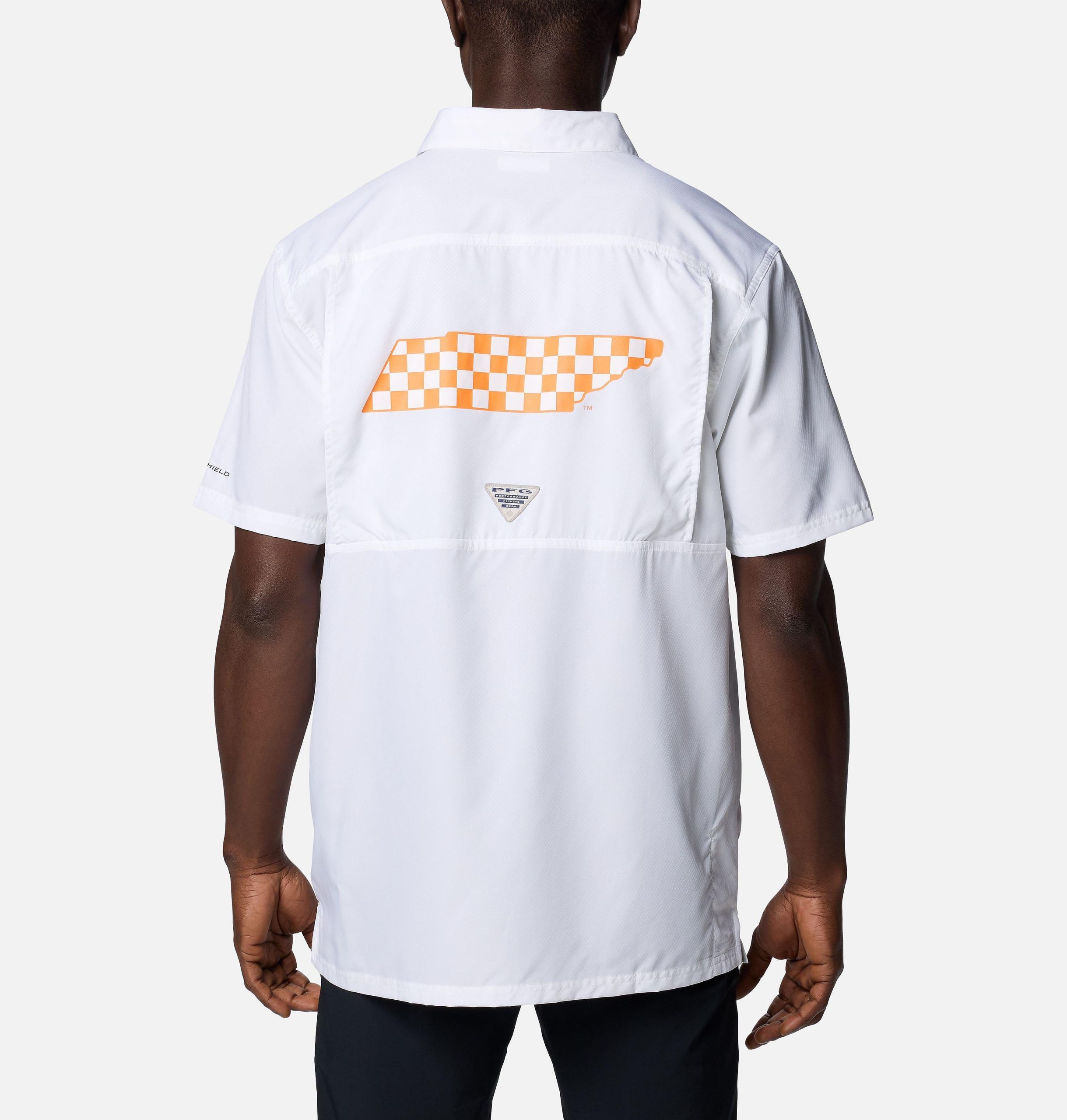 herre collegiate pfg slack tide camp-skjorte – tennessee