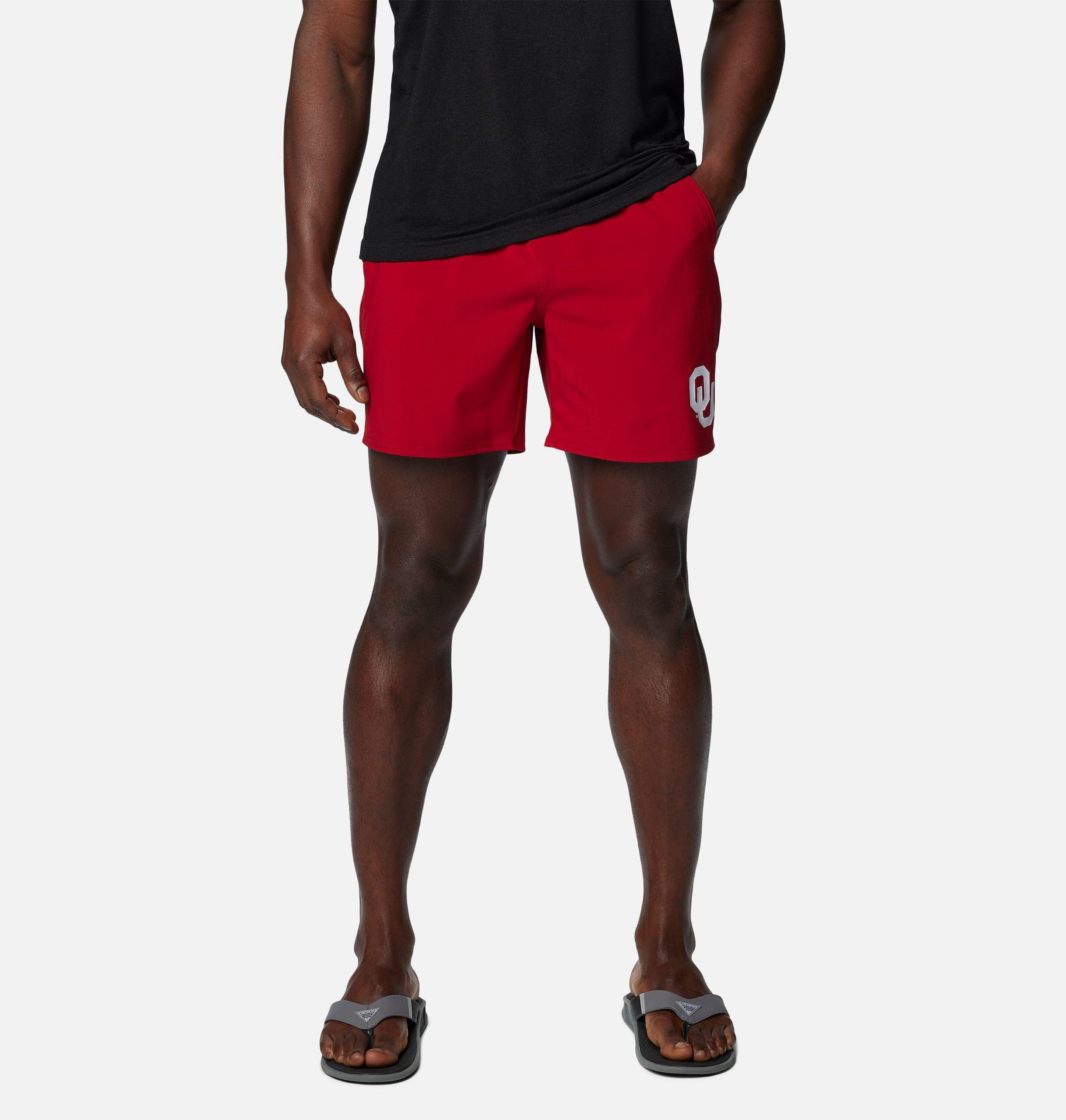 herre collegiate pfg terminal roamer stretch shorts – oklahoma