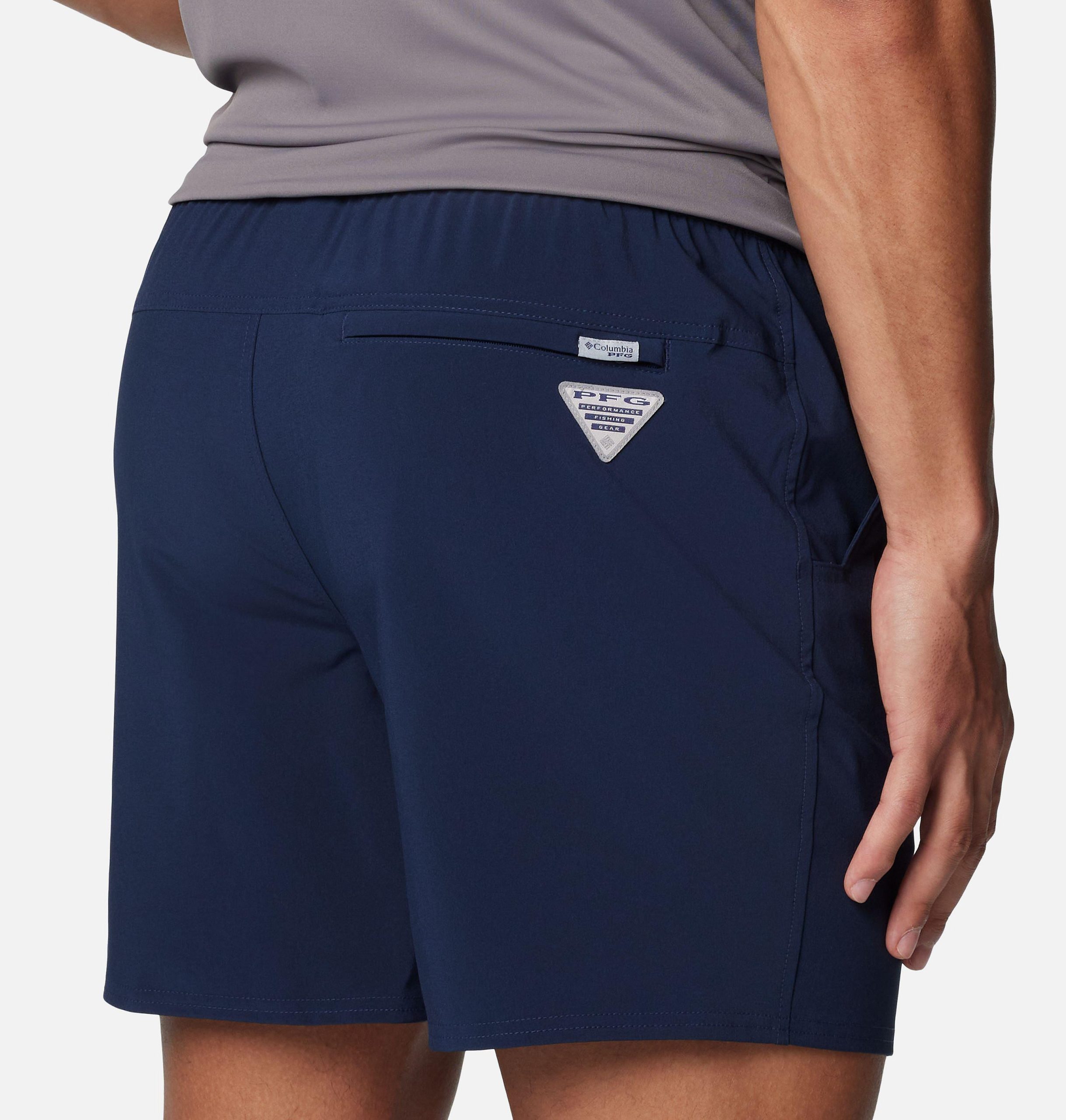 herre collegiate pfg terminal roamer stretch shorts – michigan